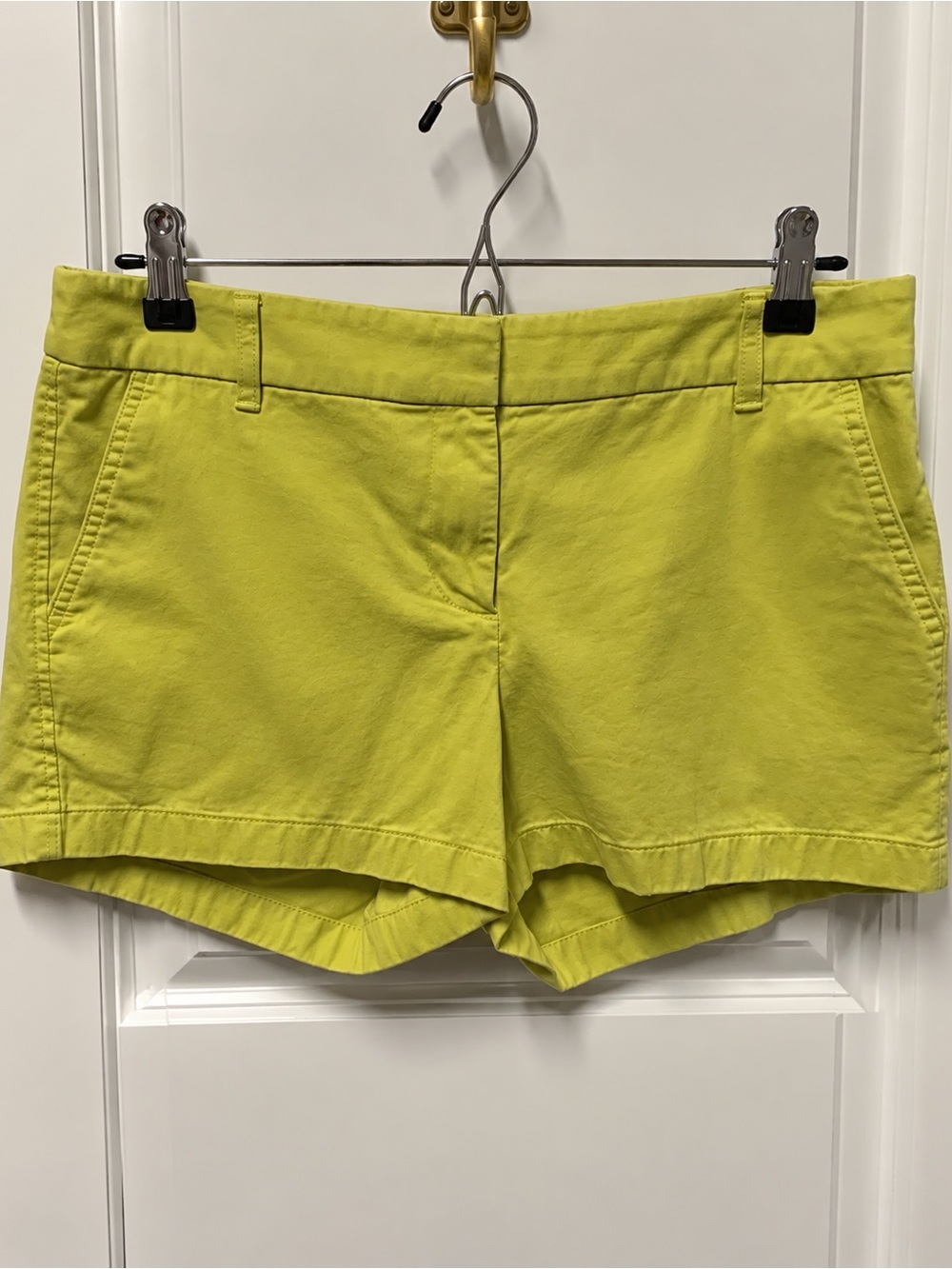 J. Crew Bright Yellow Cotton Bermuda Shorts Size 8